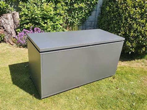 metal cushion box|outdoor storage box for cushions.